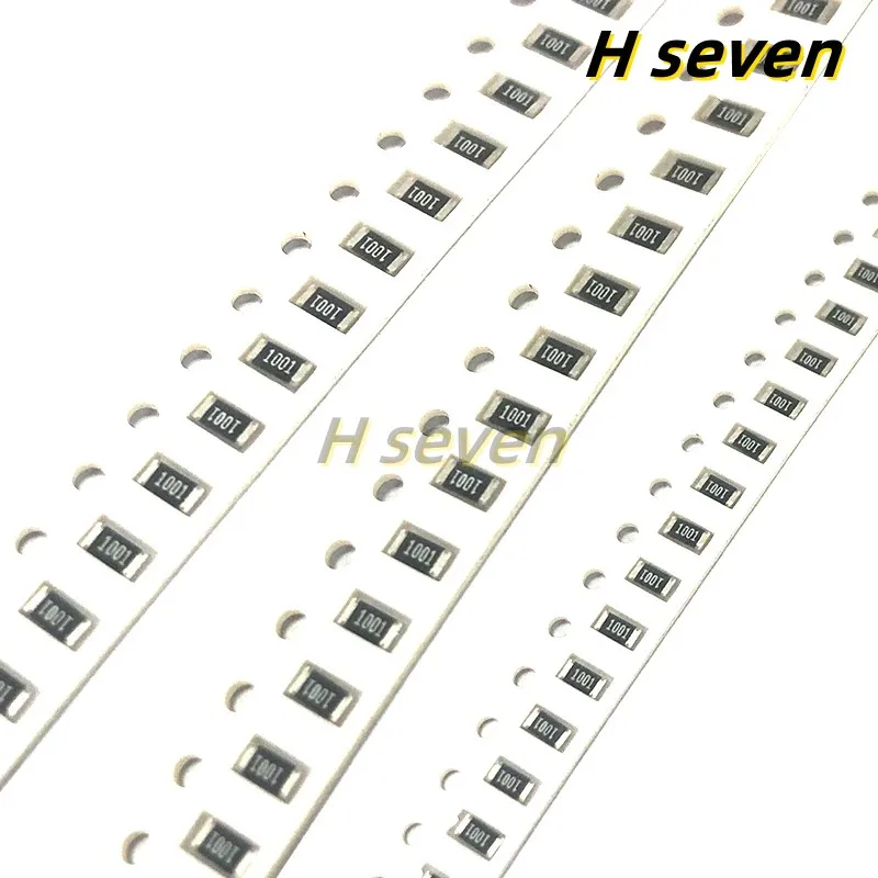 Resistencia de Chip SMD 1000 piezas 0805 1% 0R ~ 10M 0R 1R 10R 24R 100R 1K 2K 10K 24K 100K 200K 470K 1M 10M 1/10W