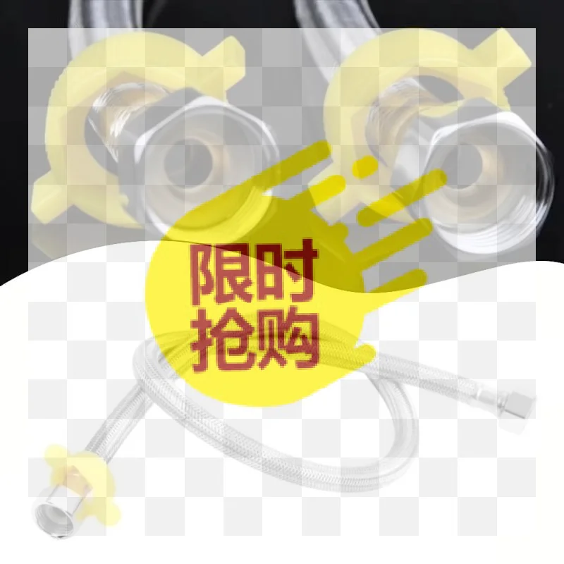 50cm 1/ 2inch Stainless Steel Explosion-Proof Flexible Braided Hose Faucet Water Pipe, Used for Kitchen and Bathroom Plumbing