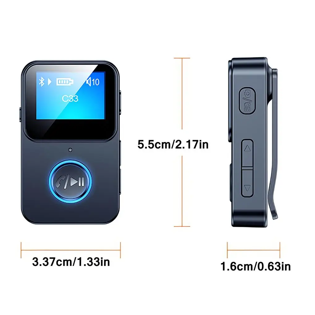 휴대용 오디오 블루투스 호환 어댑터 리시버, 고화질 오디오 송신기 이어폰, 음악 스피커
