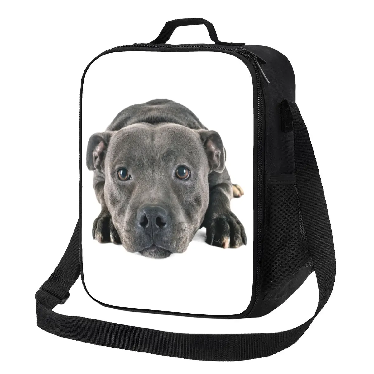 

Staffordshire Bull Terrier Resuable Lunch Boxes Multifunction Thermal Cooler Food Insulated Lunch Bag School Children Student