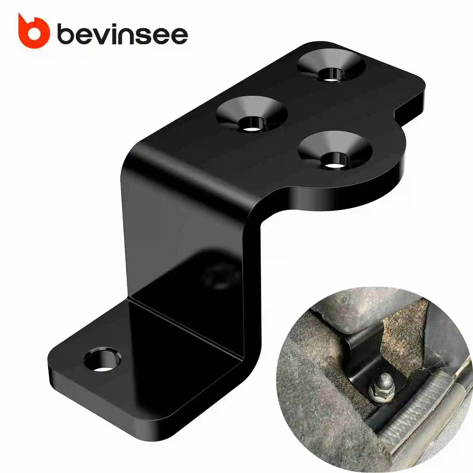 

BEVINSEE Steel Car Subwoofer Bracket for Jeep Wrangler JK 2007-2010