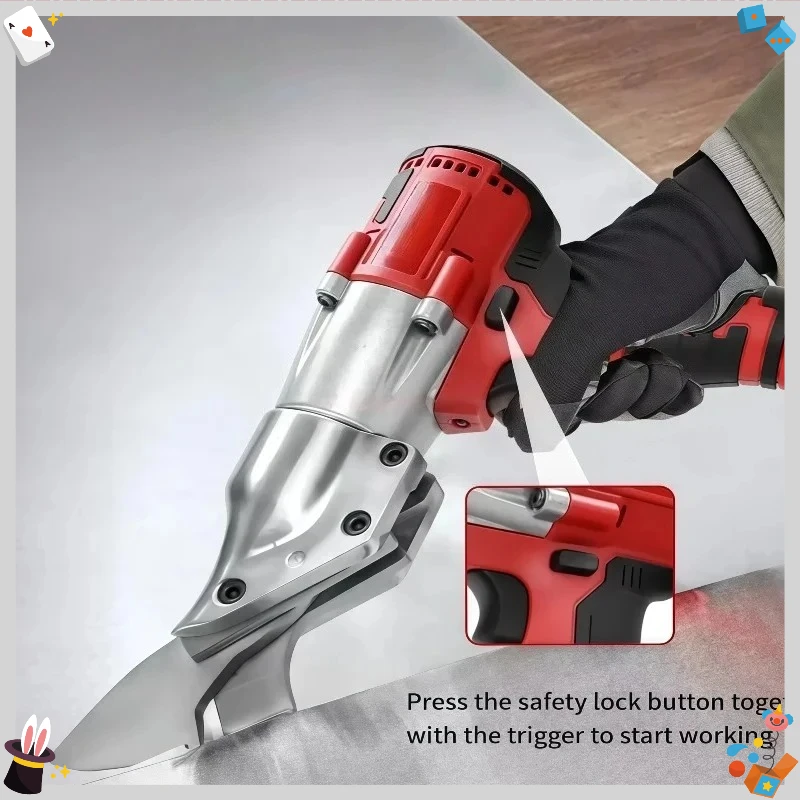 400W  2 Variable Speed Cordless Metal Shear Brushless Electric Iron Scissor  with LED Light Power Tool For Milwaukee Battery