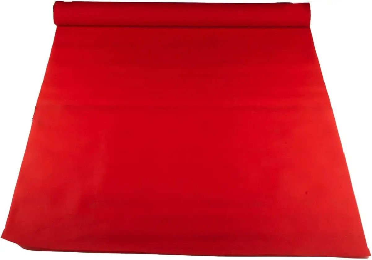 할리우드 파티 장식용 레드 카펫 바닥 러너 3x50피트 2팩 패브릭 70 GSM