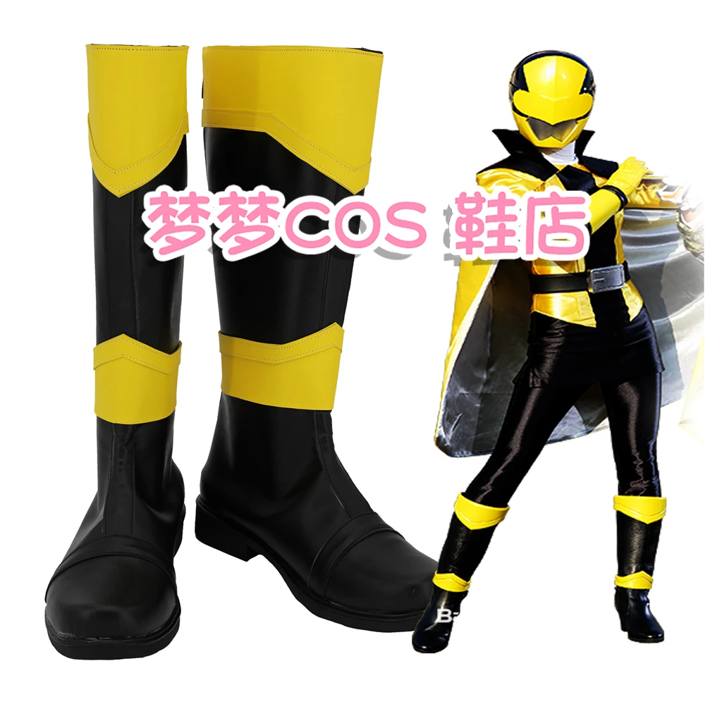 

Супер Sentai Kaitou Sentai Lupinranger Lupin Желтый Косплей Костюм Обувь Карнавальная Вечеринка Хэллоуин Сапоги Сапоги Ручной Работы