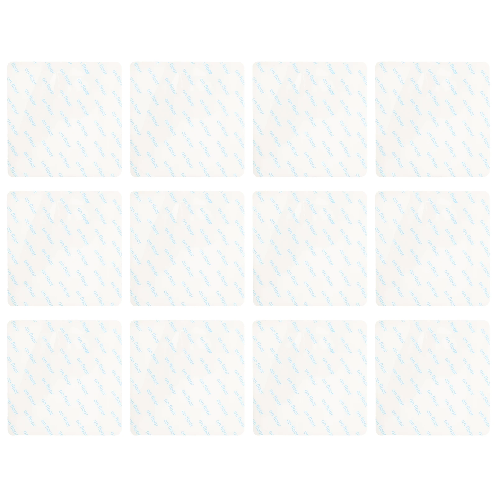 12pcs Anti-Slip Rug Pad Set Square Carpet Grippers For Area Rugs Non Skid Tape Hardwood Tile Floors Sticker Fixing Decals