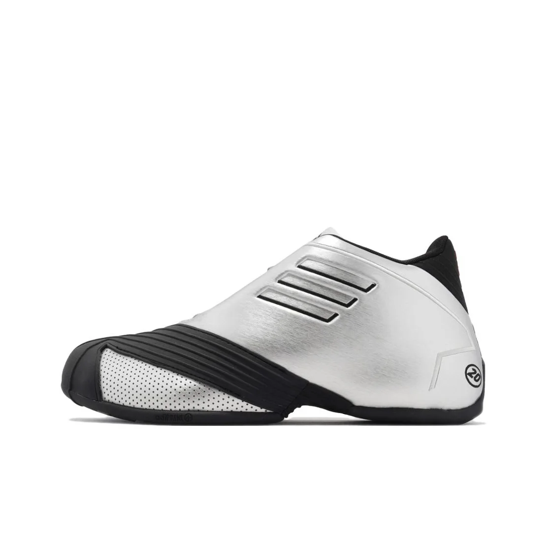 Adidas T Mac 1 Vintage Basketball Shoes Men's Mid Top Silver/Black GW9528