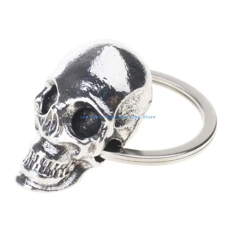 

RXJE Stylish Devil Skull Keychain Personalizes Rings Enhancing Vehicle Aesthetics for youthful Fashion Forward