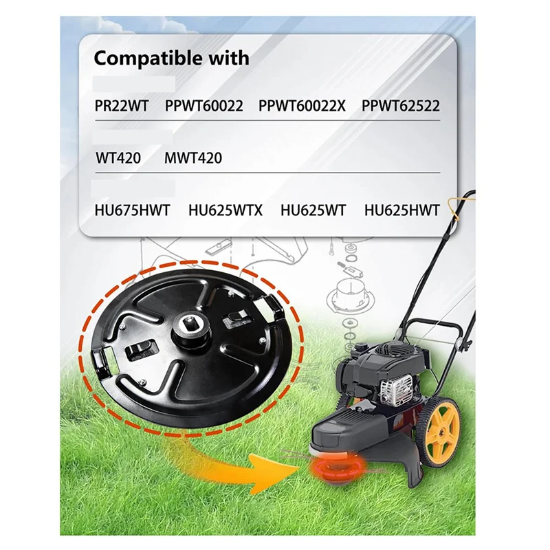 ABMR-532180338/594935003 Weed Eater Trimmer Carrier Plate For Husqvarna HU675HWT HU625HWT HU625WTX HU625HWT REV1 HU625HWT