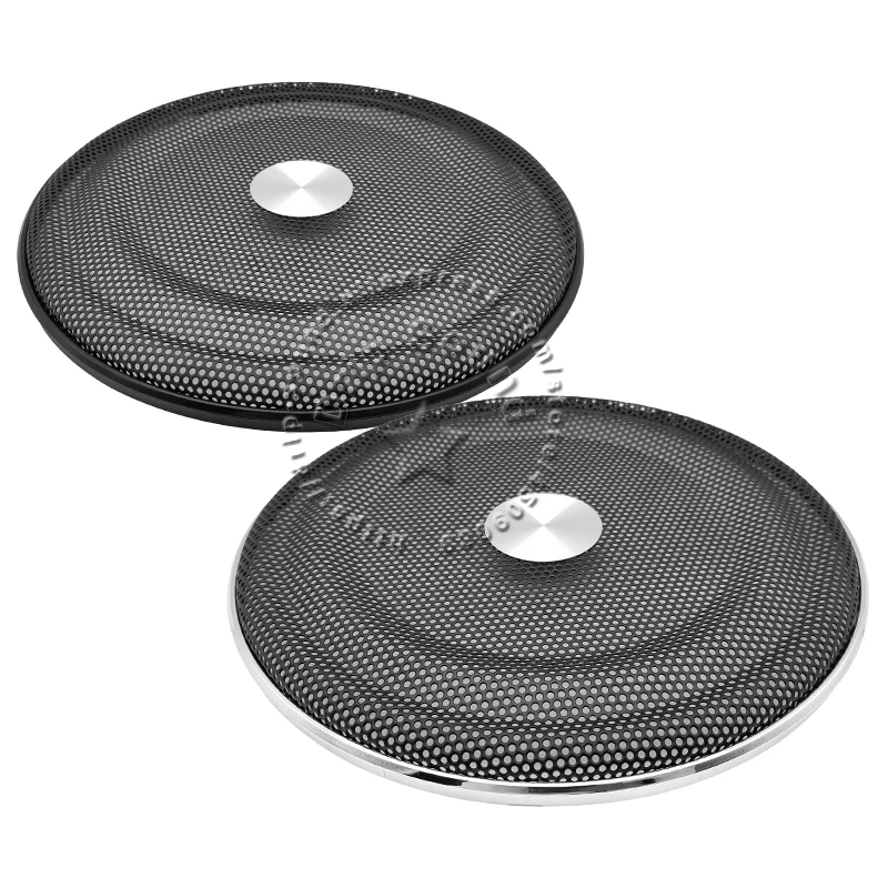 Cubierta para parrilla de altavoz de 8 pulgadas, Red de conversión de Audio para el hogar y el coche, círculo decorativo, protección de malla de Metal, 220mm, #2