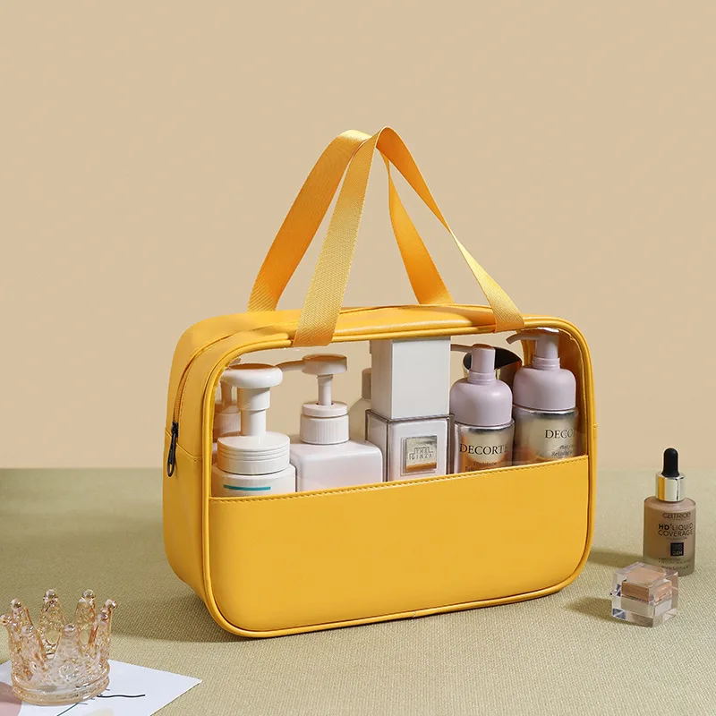 

Large Capacity Travel Cosmetic Bag PVC Translucent Toiletry Storage Bag Women Makeup Organizer Waterproof Portable Beauty Cases