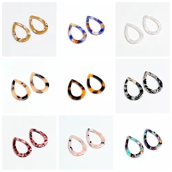 Tortoise Shell Beads,Acetate Acrylic leopard Charms,Drop Shaped Pendants,Jewelry findings,Earrings Parts, 31mm x 21.5mm