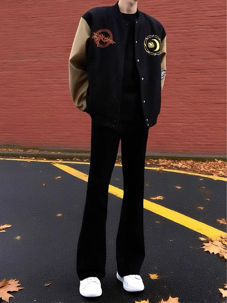 

Джинсы Bla Slim Fit Bell Bot, мужские джинсы Sle American Vibe, эластичные прямые брюки, длинные зауженные джинсы, осенний сезон