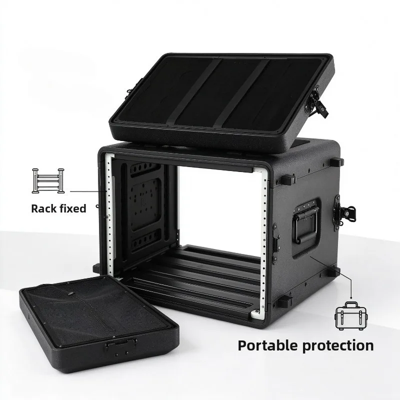 PE-6UM Tool Case Portable Microphone Storage Box Safe Equipment Protective Case Multi-purpose Instrument Organizer Suitcase