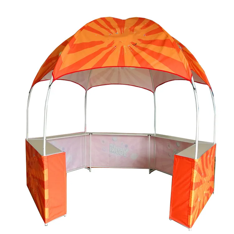 Custom 10x10 Ft. 3x3 M Outdoor Waterproof Kiosk Gazebo Dia 3m Trade Show Promotional Dome Table Top Tent