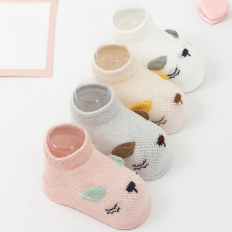 2 paar Neue frühjahr und sommer mesh baby socken gleitschutz kleinkind socken für baby