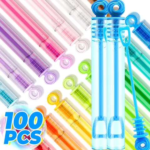 Colorful White Rose Flower Bubble Sticks Mini Wand Tubes Soap Empty Bottles Kid Gift Toy Wedding Birthday Party Decorations