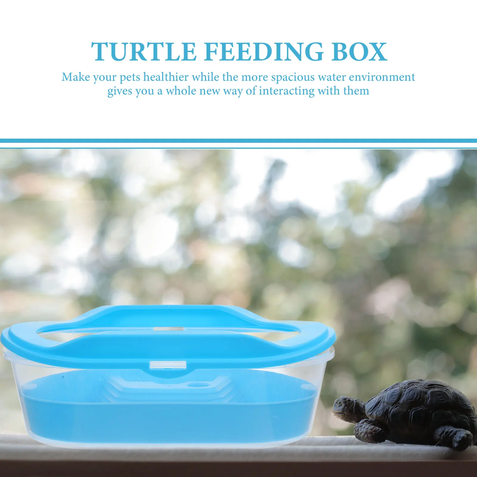 

Triple Layer Turtle Tank Container Detachable Drying Platform -Resistant Plastic Feeding Box For Small Turtles