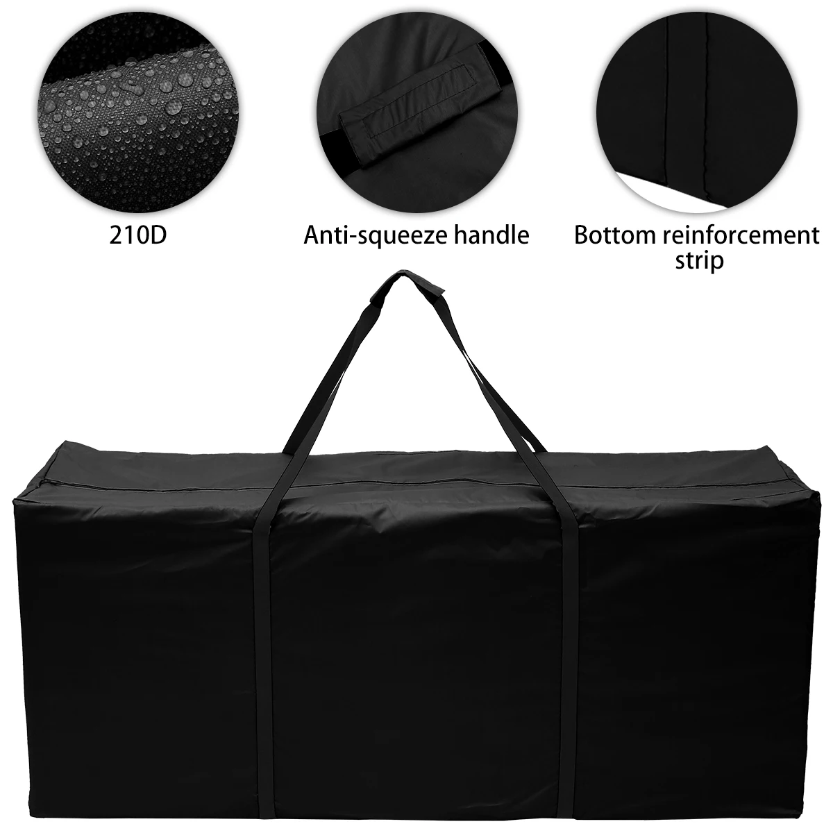 Outdoor Garden Furniture Cushion Trunk Storage Bag Zipped Case Waterproof 210D Heavy Duty Rip Proof Oxford Fabric Christmas Tree