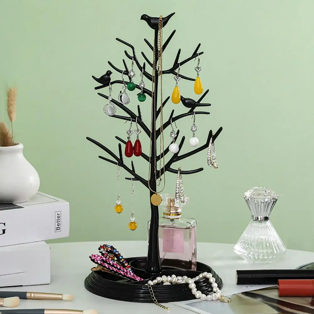 Jewelry Stand Organizer Tree Shape Design Tangle-Free Detachable Earring Hanger Necklace Holder Jewelry Display Stand