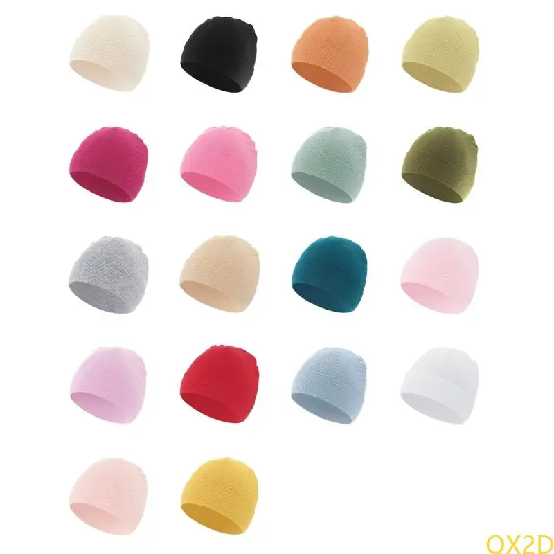 

QX2D Elastic Baby Headwear Comfortable Hat for Infants 0 to 12 Months for Photoshoots