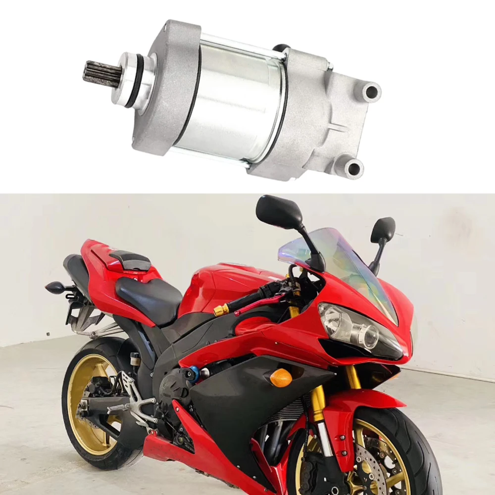 

4C8-81890-01 5VY-81890-01 Fit For Yamaha YZF-R1 2004-2008 Motorcycle Starter Motor Metal Motorcycle Starter Motor