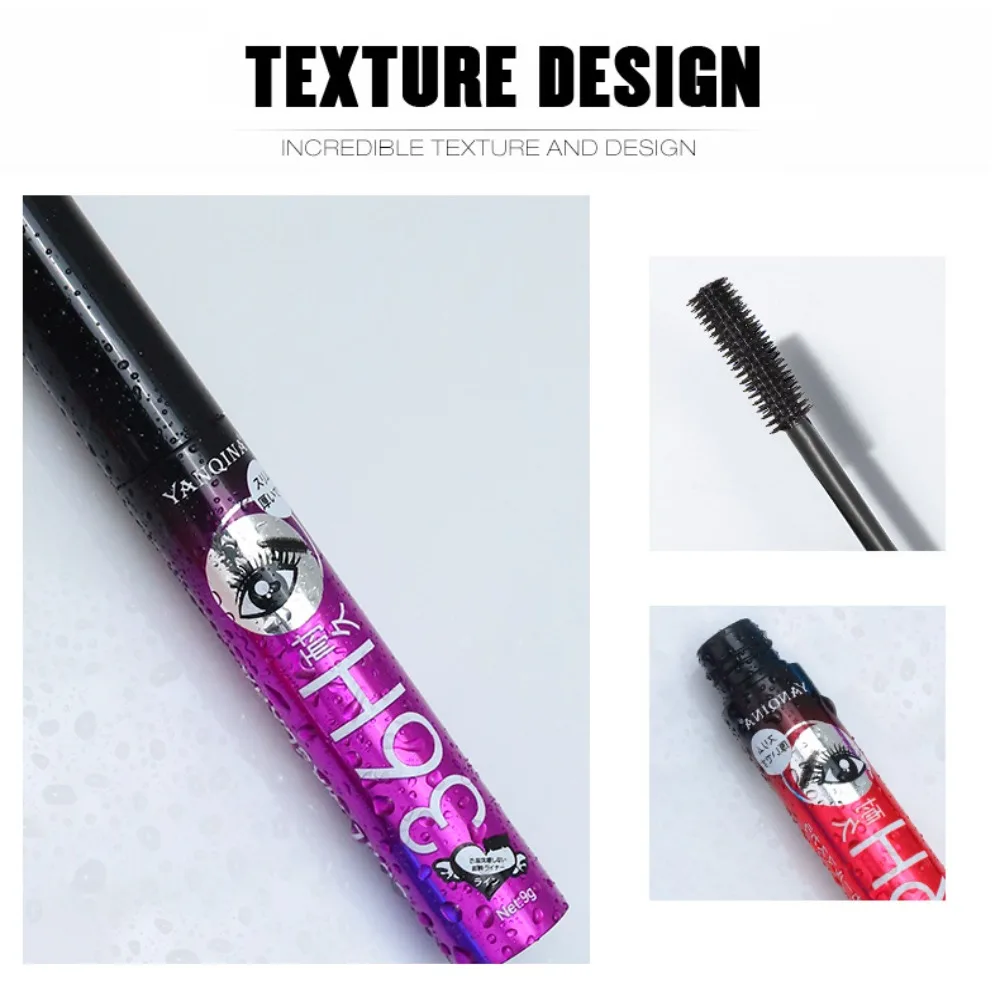 Novo grosso fino rímel delineador conjunto encaracolado sweatproof 4d fibra rímel 24h efeito duradouro rímel à prova dwaterproof água para maquiagem dos olhos