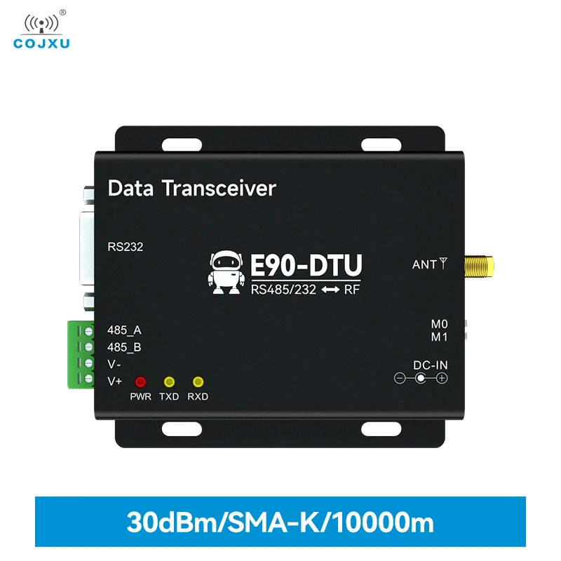 

SX1268 LoRa Modem 433Mhz 30dBm 10Km Long Range RS232 RS485 Relay Networking RSSI Cojxu E90-DTU(400SL30) Wireless Transceiver