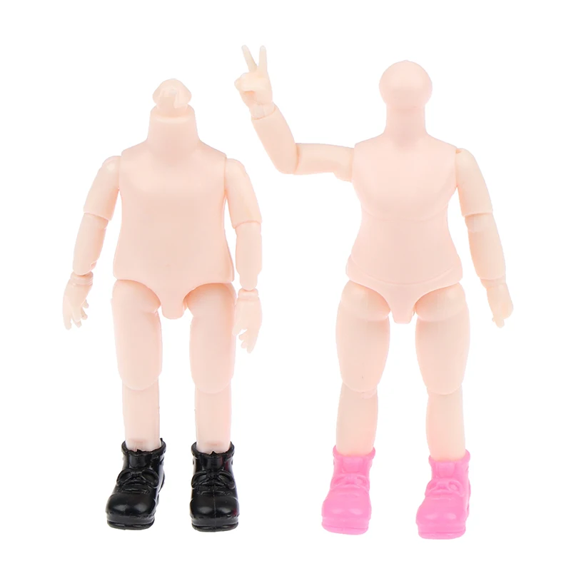 1Pc New Edition 9.5CM Dolls Body Movable Jointed for 1/12 Doll Toy Nude Body Doll Accessories