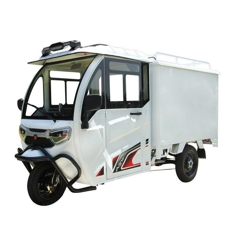Electric three-wheel express pulling goods fully enclosed dual-purpose stall box electric vehicle load