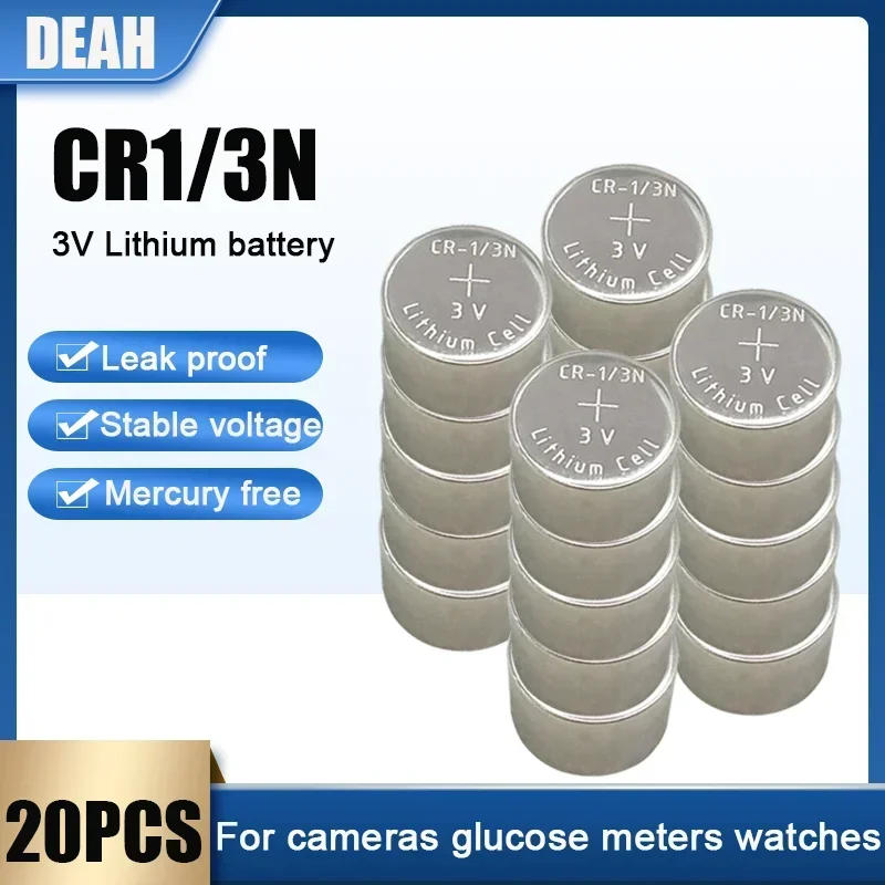 20PCS/lot Original CR1/3N CR-1/3N CR13N DL1/3N M6 M7 3V Lithium Battery For Camera Locator Glucose Meter Dry Primary Batteries