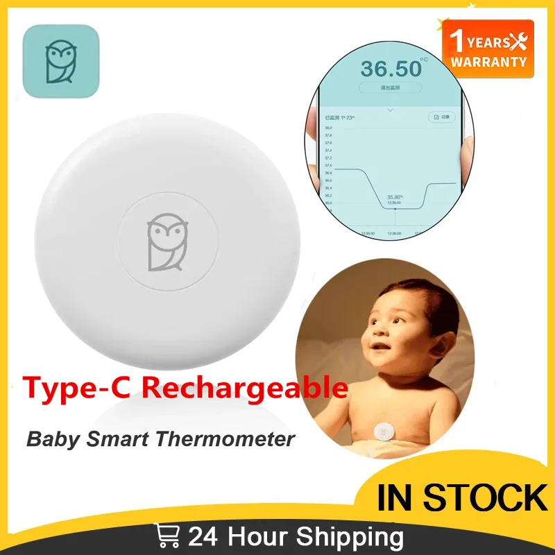 Miaomiaoce Digital Baby Thermometer Digital Thermometer Accurate Measurement Continuous Monitoring High Temperature Alarm