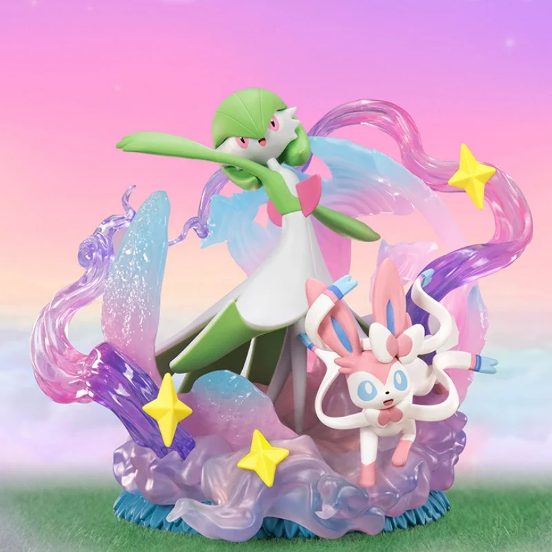 

New Arrival Genuine In Stock Funism PokéMon Figure Gardevoir Piece & Sylveon Cute Desktop Decoration High Quality Surprise Gift