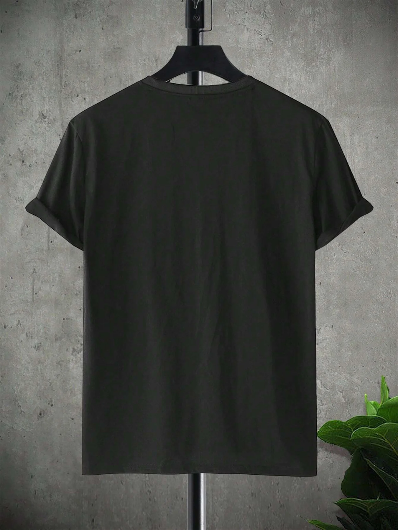 Summer men's 100% pure cotton casual loose size smiley face pattern printed sports comfortable round neck short sleeved T-shirt image 6