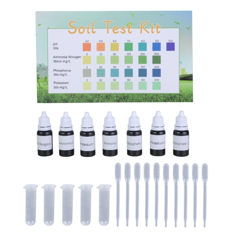 Universal Soil Testing Solution Suitable for Lawn Garden Farm Plant with Easy to Use NPK Analysis Indoor and Outdoor Use KXRE