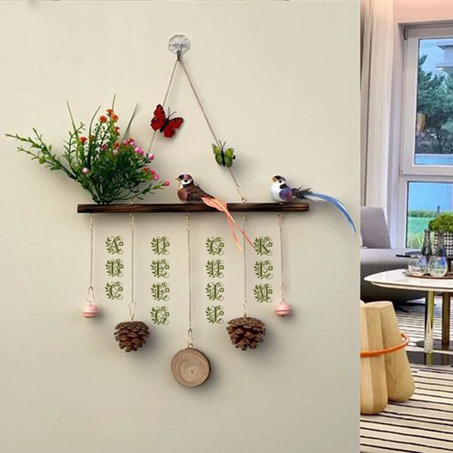 36 قطعة 3.94 × 3.94 بوصة مجموعة استنسل الأبجدية والأرقام الأزهار، قوالب PET قابلة لإعادة الاستخدام لسكرابوكينغ والمجلات وصناعة البطاقات و #5