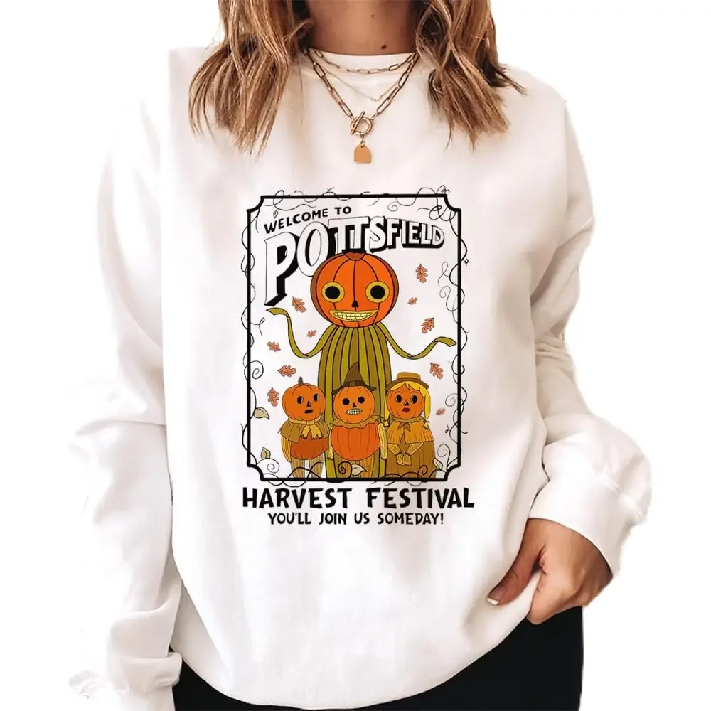 New in Hoodies & Sweatshirts Halloween Pottsfield Harvest Festival Vintage Halloween Pumpkin Sweatshirt Spooky Crewneck Women