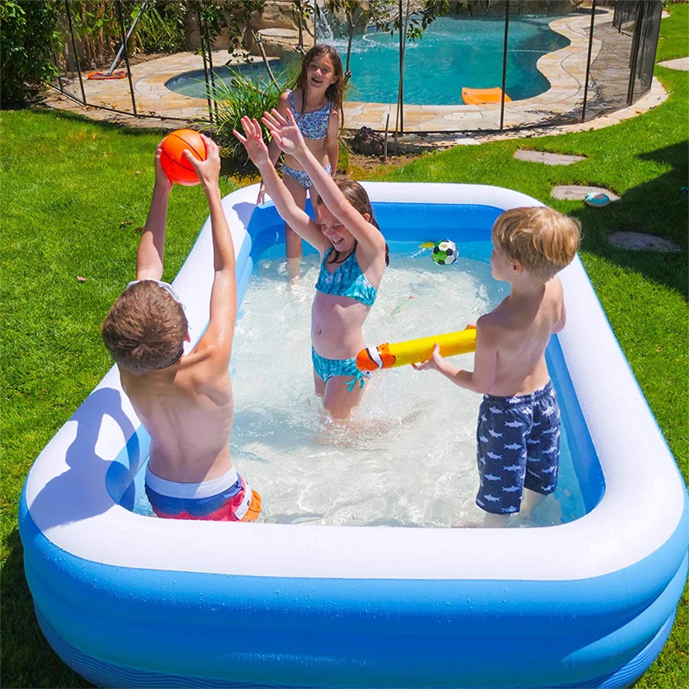 New Summer Thickened Inflatable Swimming Pool Family Kids Children Adult Play Bathtub Outdoor Indoor Water Swimming Pool Home