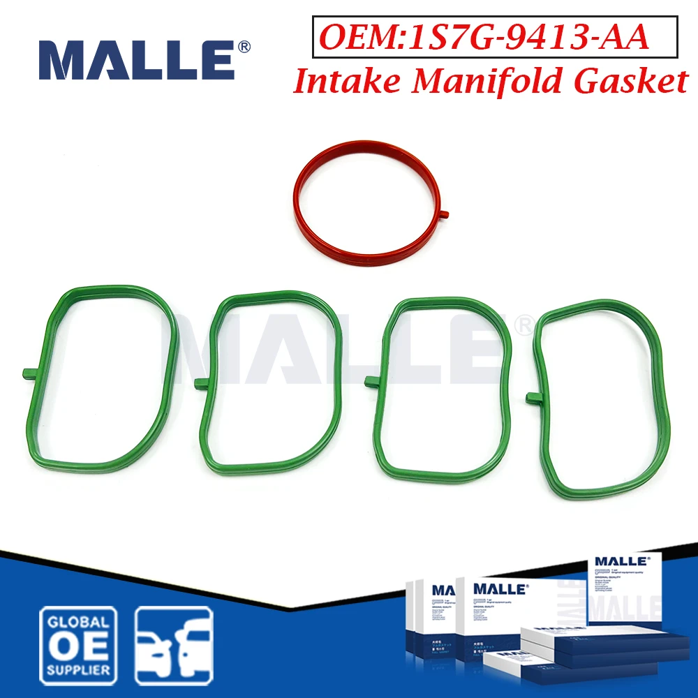 Engine Intake Manifold Gasket Set For Ford Mondeo 2.0 2.3 Focus C MAX 1.8 Auto Parts Car Accessories 1S7G-9413-AA 1S7G-9J469-AD