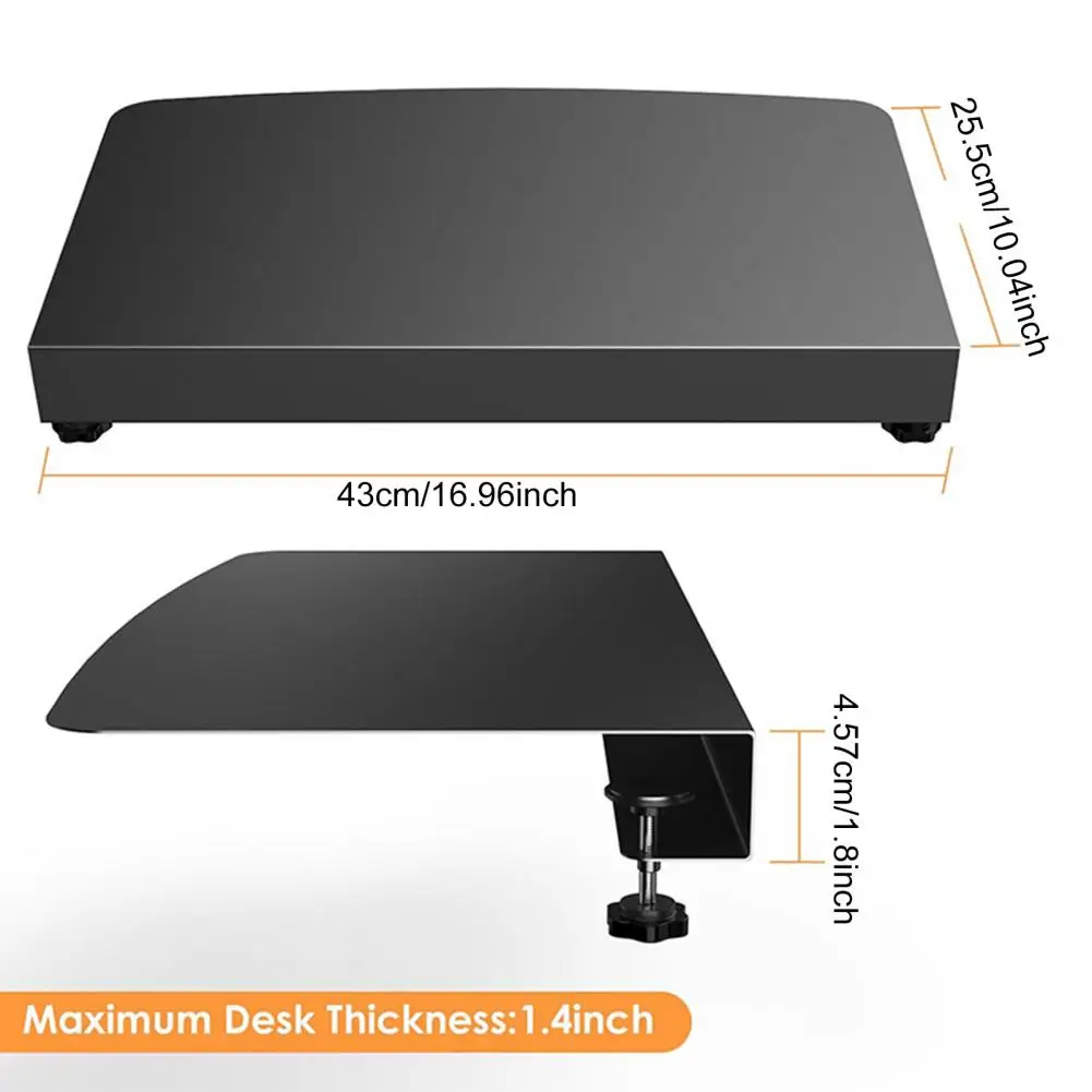 Corner Desk Enhancement Accessory Clamp-on Corner Desk Connector Sleeve Plate Universal L-shaped Desk Platform Extender Simple