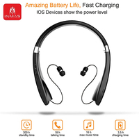 INMAS Wireless SX-991 Neckband Bluetooth Earphones Foldable Headphones TWS Hands-free Calling Earbuds Noise Cancelling Headsets