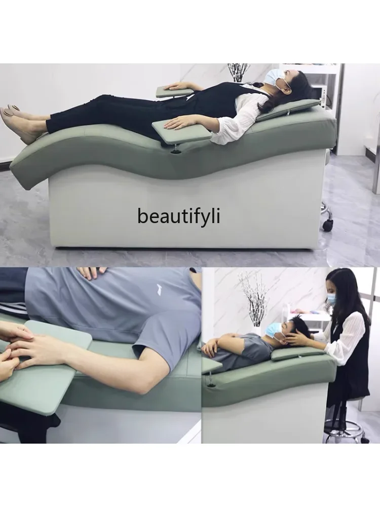 Beauty Salon Special Eyelash Tattoo Couch Ear Cleaning Bed Solid Wood Latex Facial Bed Nail Tattoo lash facial bed
