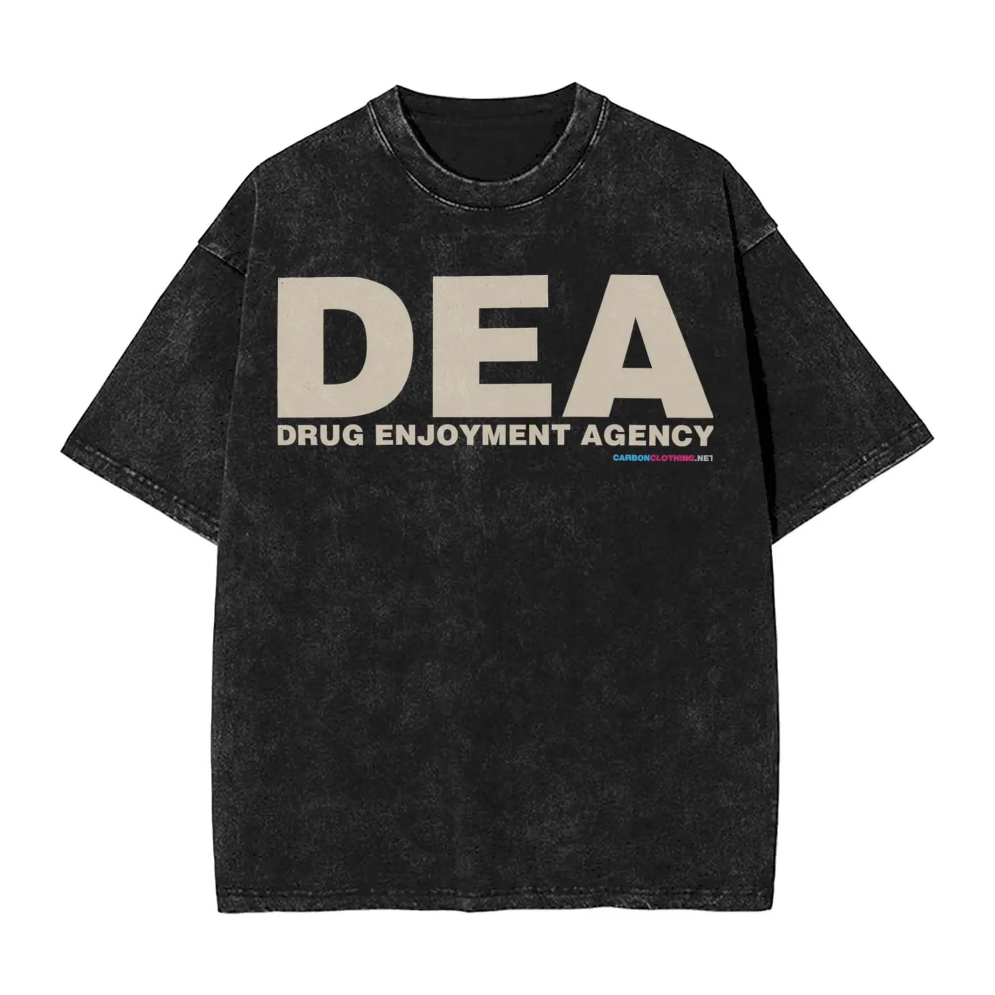 DEA Drug Enjoyment Agency T-Shirt  Hipster T-Shirts Short-Sleeve Streetwear Tshirt Summer Casual Crew Neck Plus Size Tees