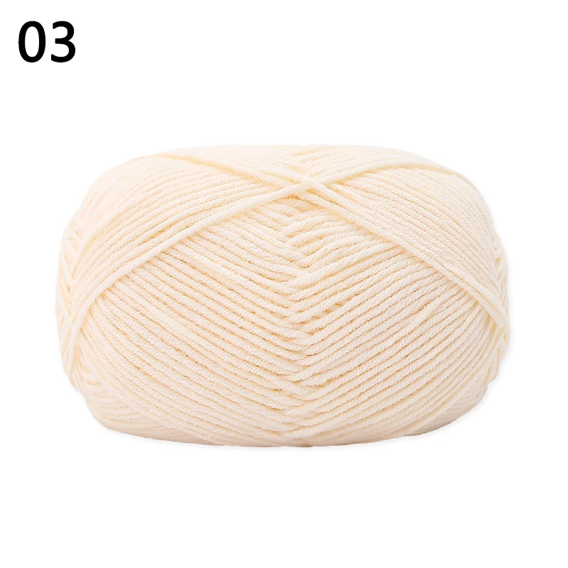 40 جرام 4ply الحليب القطن الحياكة الغزل التطريز الكروشيه خط رياض الأطفال الحرف اليدوية فئة الموضوع ل متماسكة الحرفية سترة قبعة الدمى
