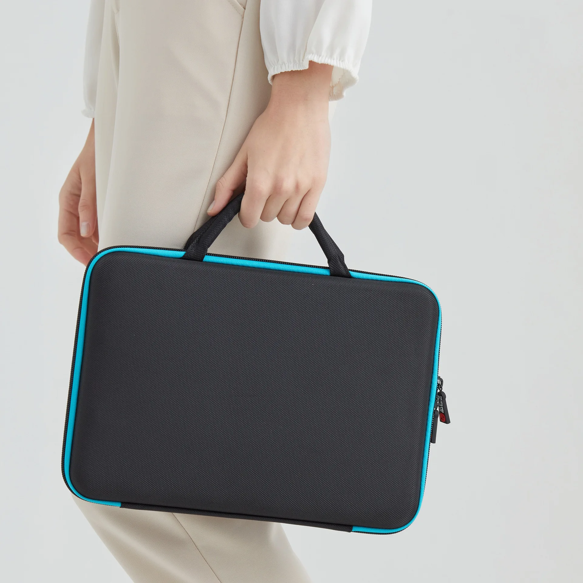 حقيبة كمبيوتر محمول للأعمال باللون الأسود البسيط ماك بوك اير برو 13 14 15 6 16 بوصة حقيبة كمبيوتر محمول خفيفة الوزن مقاومة للسقوط ومضادة للصدمات #2