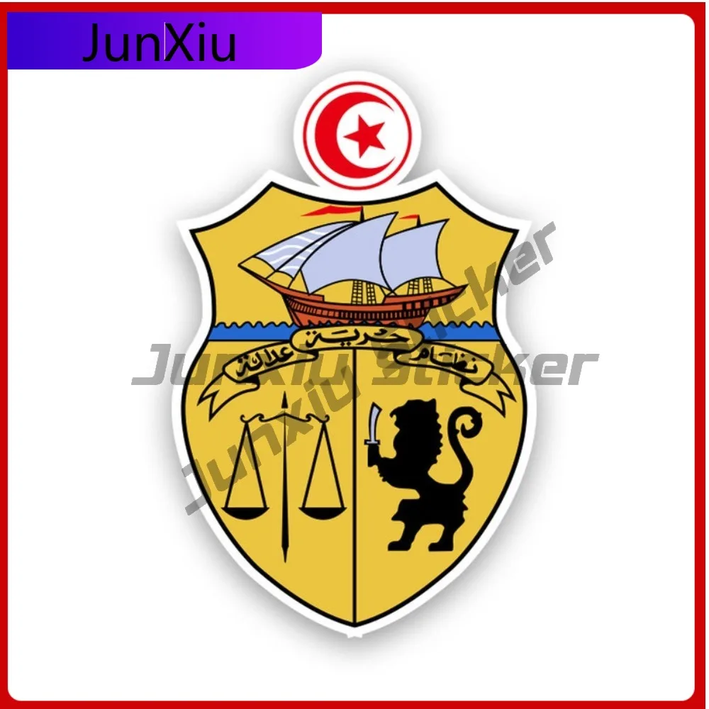 

Tunisian Coat Of Arms Sticker Waterproof Anime Car Waterproof Vinyl Decal For Air Conditioners Fun Protection Fun High Quality