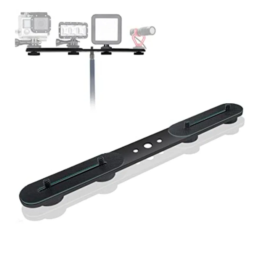 Dual Speedlite Mount Tripod Bracket Flash Extension Bar, 10