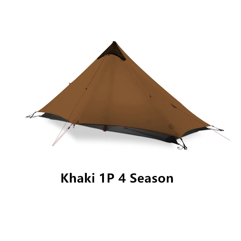 Neues FLAME'S CREED Lanshan 1-Personen-Outdoor-Ultraleicht-Campingzelt Single Man 3/4 Saison Professionelles 15D-Silikon-stangenloses Zelt