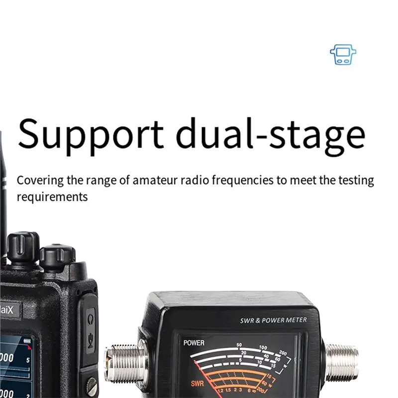 T31C-Standing Wave Meter RS-40 Power SWR Meter 140/430Mhz 200W UV-Band Dual-Segment For Walkie Talkie