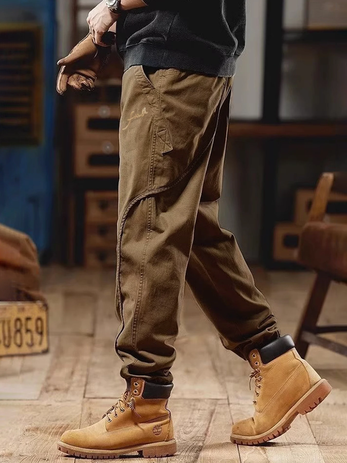 Pantaloni da lavoro tattici leggeri di alta qualità da uomo: pantaloni da trekking per tutte le stagioni resistenti allo strappo con tasche multiple