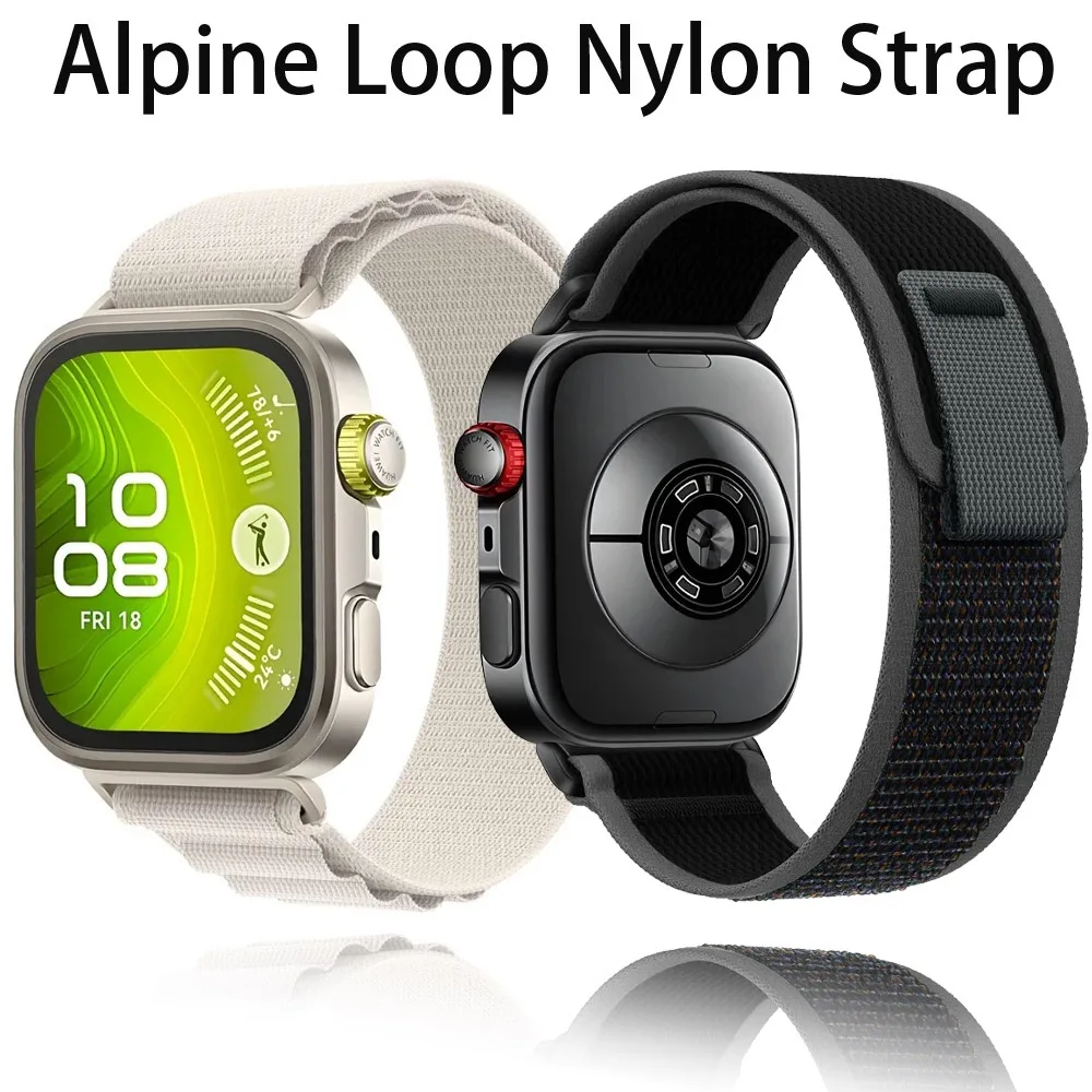 Alpine Loop Nylonarmband für Huawei Watch Fit 3/4/4 Pro Trail Bequemes Band für Huawei Watch Fit 4/3 4 Pro Zubehör Correa